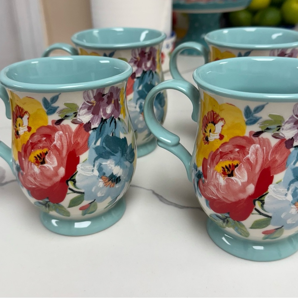 The Pioneer Woman Sweet Romance Mugs Set of 4